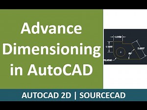 Advance dimensioning in AutoCAD