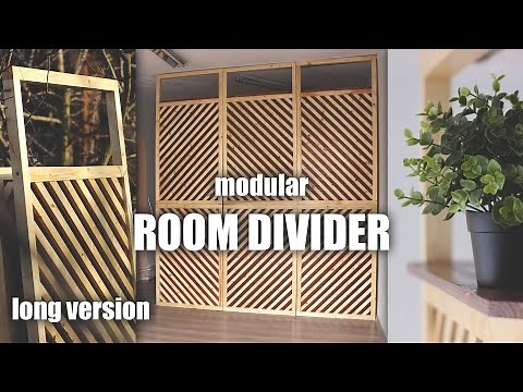 DIY | Making a Room Divider Partition Wall using Simple Tools | Woodworking (long version)