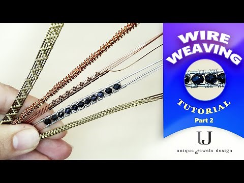 Basic Wire Weaving Patterns PART 2, Wire Wrapping Tutorial for Beginners, DIY Jewelry Making