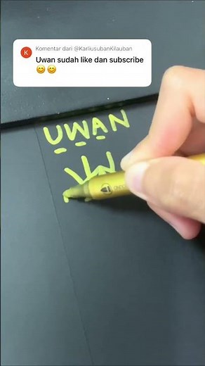 Desain logo UWAN | komen nama kamu #logos #logonama #logodesign #namechallenge