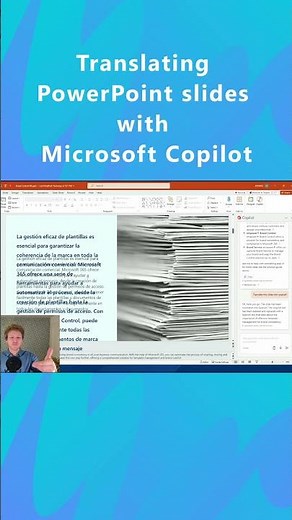 Translating PowerPoint slides with Microsoft Copilot? #microsoft365 #ai #deepl #chatgpt