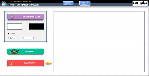 Color Palette Generator Excel Template