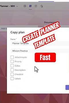 Create a Microsoft Teams Planner Template in 1 MINUTE!