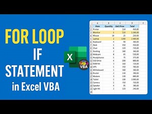 FOR LOOP + IF STATEMENT in Excel VBA (Step-by-Step Tutorial)