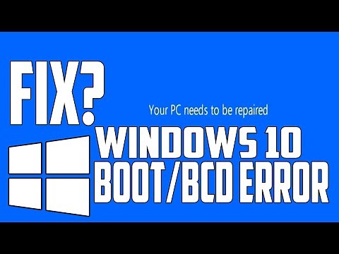How to Fix BOOT Error or BCD Error in Windows 10