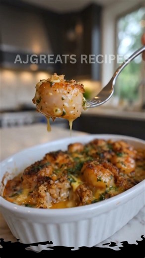 Garlic Butter Baked Scallops