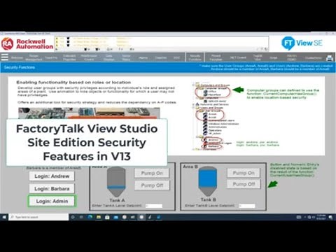 FactoryTalk View Studio Version 13 | HMI Area Security