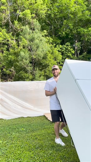 To paint the fridge or not to paint the fridge? That is the question. And the answer is DEFINITELY paint the fridge! After getting a fridge on auction and 4 cans of spray paint. I wanted to make this fridge appear new, yet allowing it to disappear within in my garage storage which is next!!! A little spray paint made that possible. Have you ever painted tried painting an appliance? I can’t believe how clean it looks and how smooth the finish is! Follow along to see what’s next for this fridge an