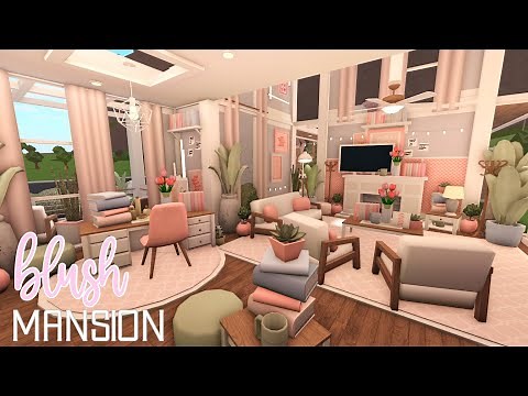 BLOXBURG| Roleplay Blush Mansion | House Build