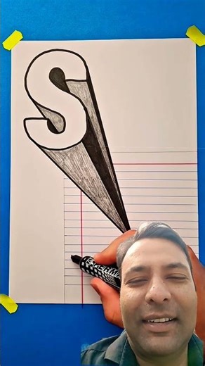 Amazing 3D Letters | Real Illusion #3d #art #artist #paperart #drawingtutorial