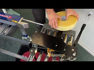 Carton Sealer - How to load machine Tape onto a Taping Head.