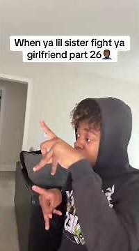 When ya lil sister fight ya girlfriend part 26🤦🏾‍♂️#viral