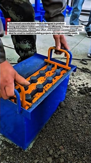 INSANE Concrete Block Making Tool | Manual Hollow Block Mold That Saves Time & Labor