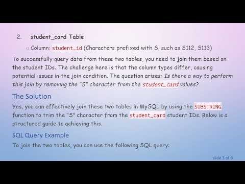 How to Effectively Join Tables with Different Data Types in MySQL