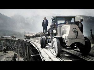 What Logging Machinery Looked Like 100 Years Ago (Colorized Photos)