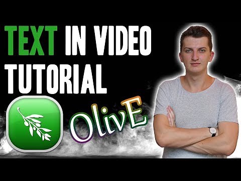 How to ADD text in Olive Video Editor