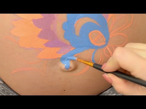 Organic Color Art on Belly Button | Navel Play
