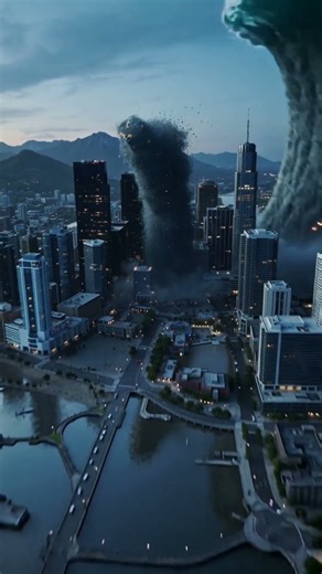 Seattle Quake Disaster: Skyscraper Splits in Half Before a Massive Tsunami Hits