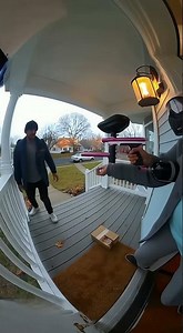 FAILED THIEF #funny #porchpirate #viralvideo