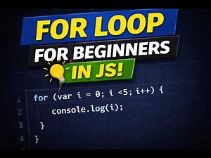 JavaScript For Loop Explained | Beginner Loop Examples