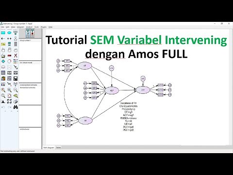 Tutorial SEM Menggunakan Variabel Intervening dengan Amos FULL