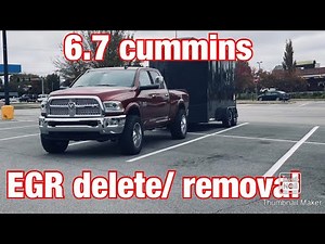 6.7 Cummins EGR Delete/ Removal...