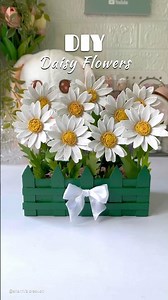 DIY egg tray Daisy flower #shorts #viralshorts #daisy #craftideas #diyflower #handmade