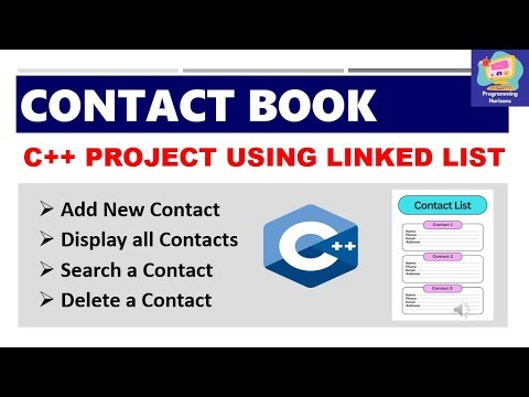 Contact Book Project in C++ using Linked List | Add, Search, Delete Contacts | DSA for Beginners