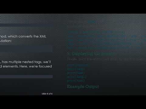 How to Print Tags and Values in XML Parsing with Python