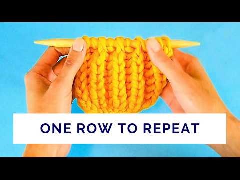 Simple Way to Knit One-Colour Brioche