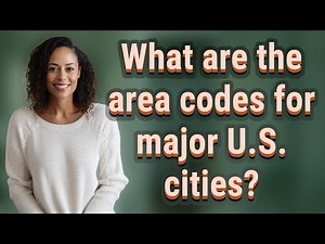 What are the area codes for major U.S. cities?