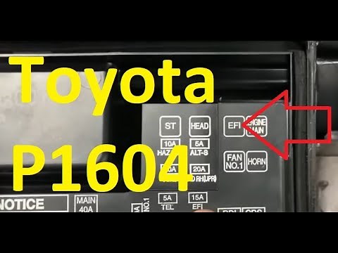 Causes and Fixes Toyota P1604 Code: Startability Malfunction