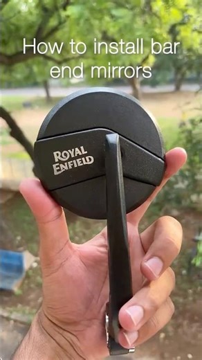How to install bar end mirrors in classic 350 #mirror #classic350 #royalenfield
