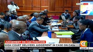 2.1K views · 91 reactions | LIVE | Judgment on CAS position Livestream>>>>>> https://ow.ly/3sKi50P2shL | Citizen TV Kenya | Facebook