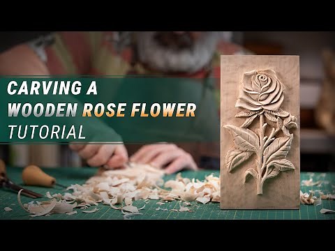 How to Make a Wooden Rose – Simple Flower Wood Carving for Beginners