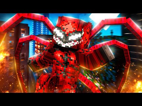 Causing CARNAGE In Minecraft! - (Fisk's Superhero Mod)