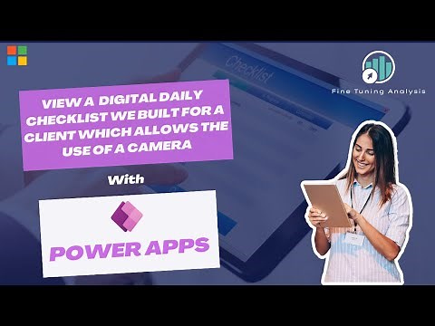 Power Apps Demo - Daily Checklist With Camera Feature.