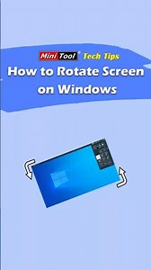 How to Rotate Screen on Windows 10/11? 2 Methods Here #rotatescreen #windowstips