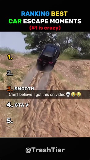 RANKING THE BEST CAR ESCAPE MOMENTS EVER !!! #shorts #car #satisfying