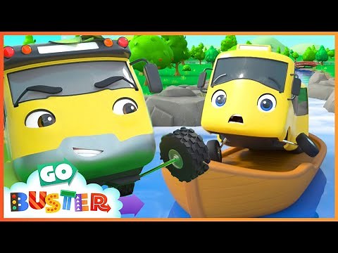 Buster River Rapid Adventure | Go Buster - Bus cartoons & Kids stories | Kids Video