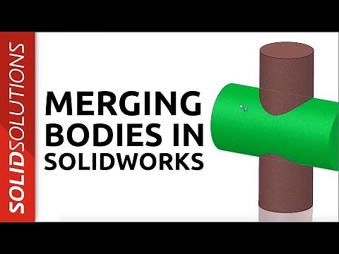 How to merge bodies in SOLIDWORKS 2020 (Tutorial)