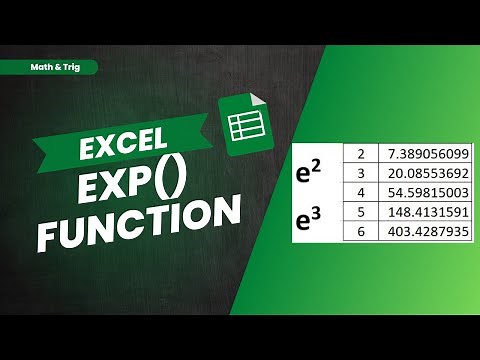 How to Use EXP Function in MS Excel || Microsoft Exponent Formula