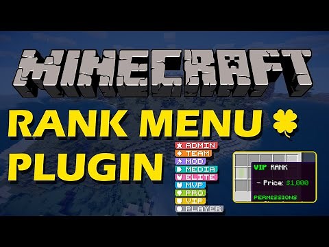 Purchase ranks in Minecraft with Rank Menu Plugin