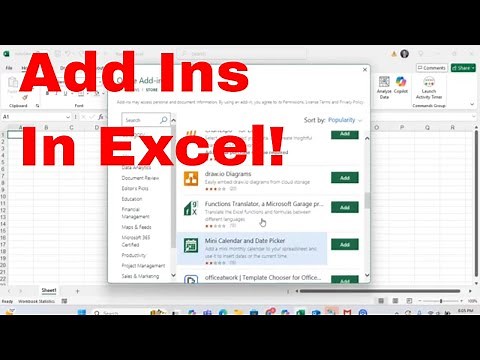 How to Install Add-Ins in Excel | Boost Your Productivity with These Simple Steps! #ExcelTips #HowTo