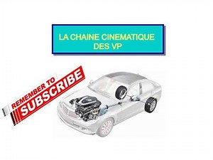 Technique: chaîne cinématique des voitures