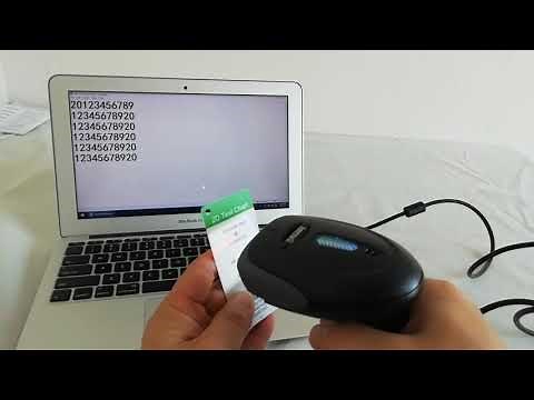 Wireless 2D barcode scanner operation demonstration