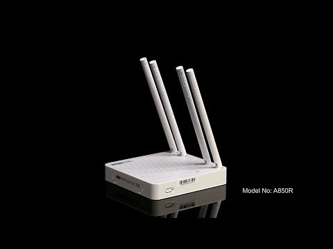 TOTOLINK A850R AC1200 High Power WiFi Router Installation Video