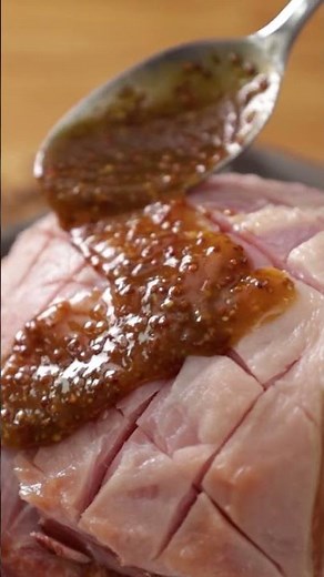 Baked Ham with Brown Sugar and Mustard Glaze