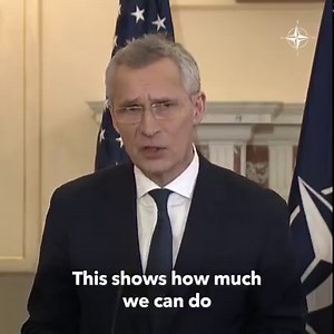 38K views · 3.9K reactions | ❝This shows how much we can do when Europe and North America stand together❞ #NATO Allies have provided around 120 billion dollars in military, humanitarian and financial assistance for Ukraine  over the past year ️ Jens Stoltenberg | NATO | Facebook