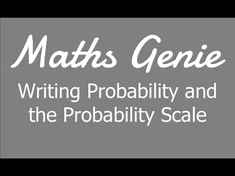 Writing Probability